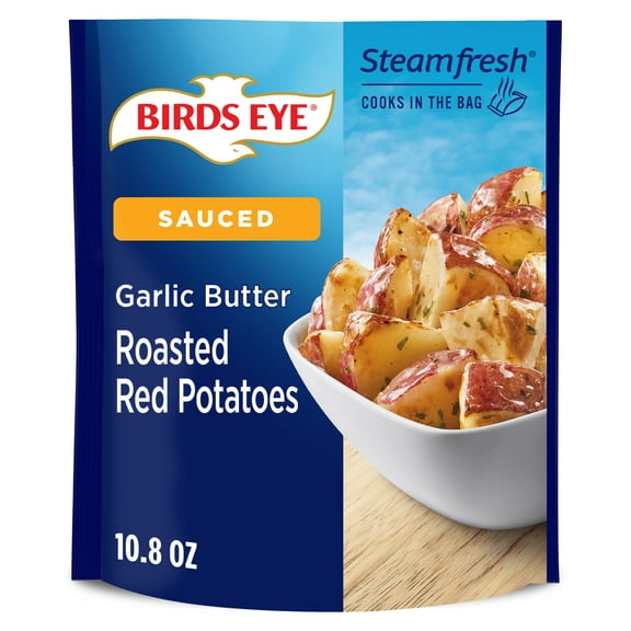 Birds Eye Steamfresh Roasted Red Potatoes With Garlic Butter Sauce, Frozen Side, 10.8 oz. Bag