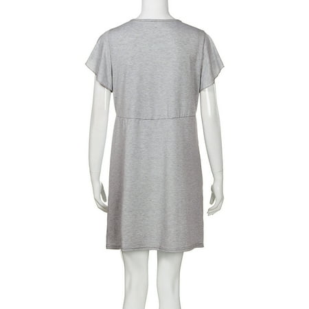 

Wiueurtly Football Coats Womens Mother Lace Pregnants Casual Nursing Baby For Maternity Pajamas Dress