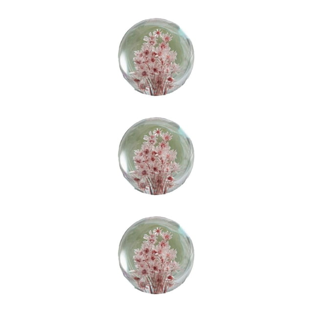 Naiovety Exquisita bola de ensueño con flor, símbolo de belleza y paz, bola de cristal con flor, margarita fácilmente portátil, roja, 7cm Type1 NO1