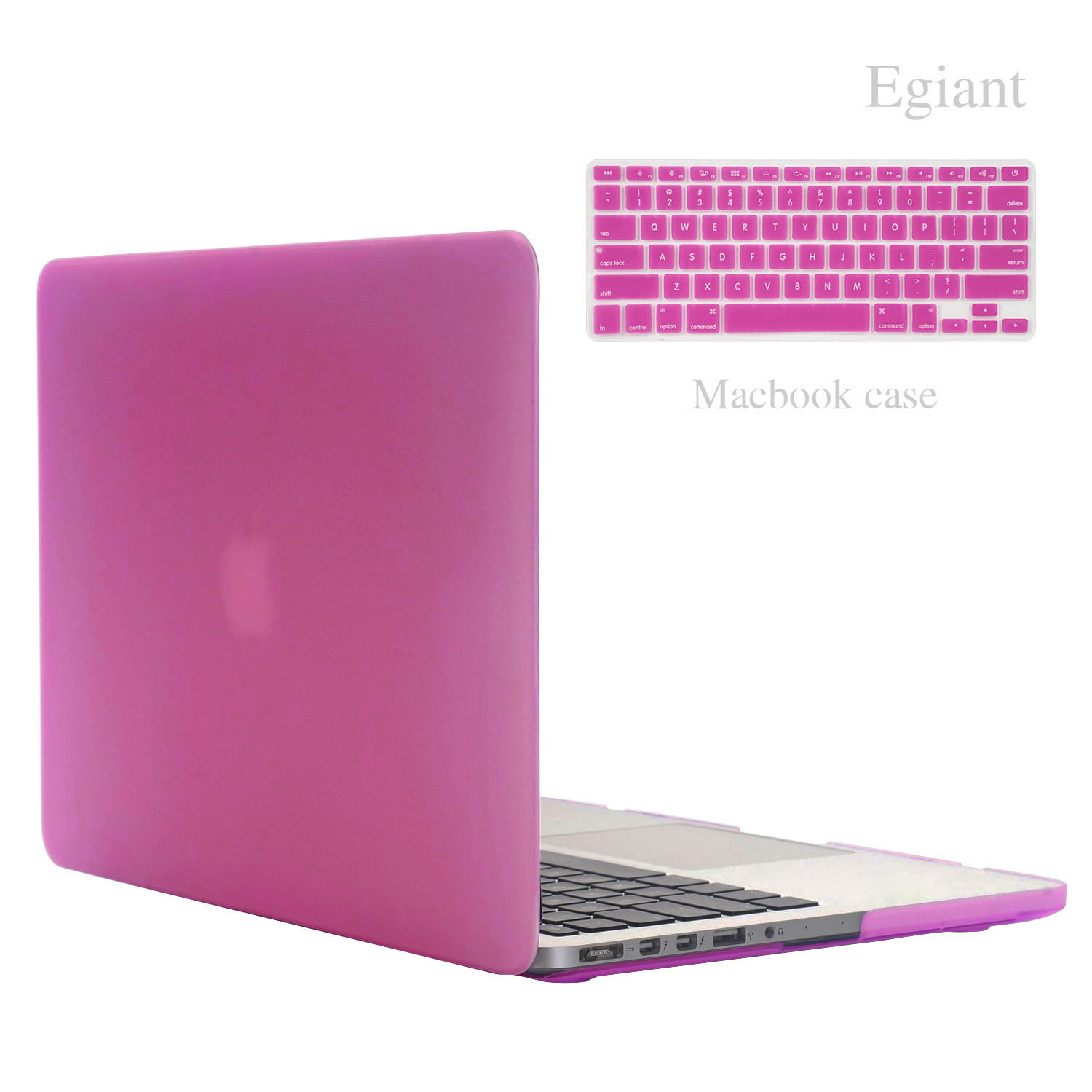 FULL HOT PINK Keyboard Skin Cover Case for Macbook White 13/"
