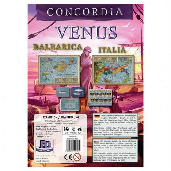 Rio Grande Games Concordia - Balearica & Italia New