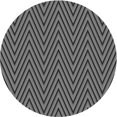 thumbnail image 1 of Ahgly Company Tapis Rond Lavable en Machine Intérieur Transitionnel Noir Iridium, 7 Pieds Rond, 1 of 7
