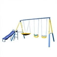 Sportspower Super Flyer Swing Set with 2 Flying Buddies, Saucer Swing