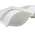 thumbnail image 5 of 50 Pcs Muka White Kraft Zip Stand Up Pouch Bags w/ Notch and Frosted Window, 6 mil, 5 of 5