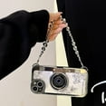 thumbnail image 6 of Case Compatible with iPhone 11,Cute 3D Vintage Camera Phone Case with Hand Strap Unique Cool Silicone TPU Case Shockproof Protective Case Women Girls for iPhone 11, 6 of 14