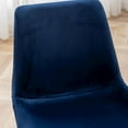thumbnail image 4 of Roundhill Furniture Aufurr 5-Pc Dining Set, White Round Dining Table with 4 Chairs, Blue, 4 of 10