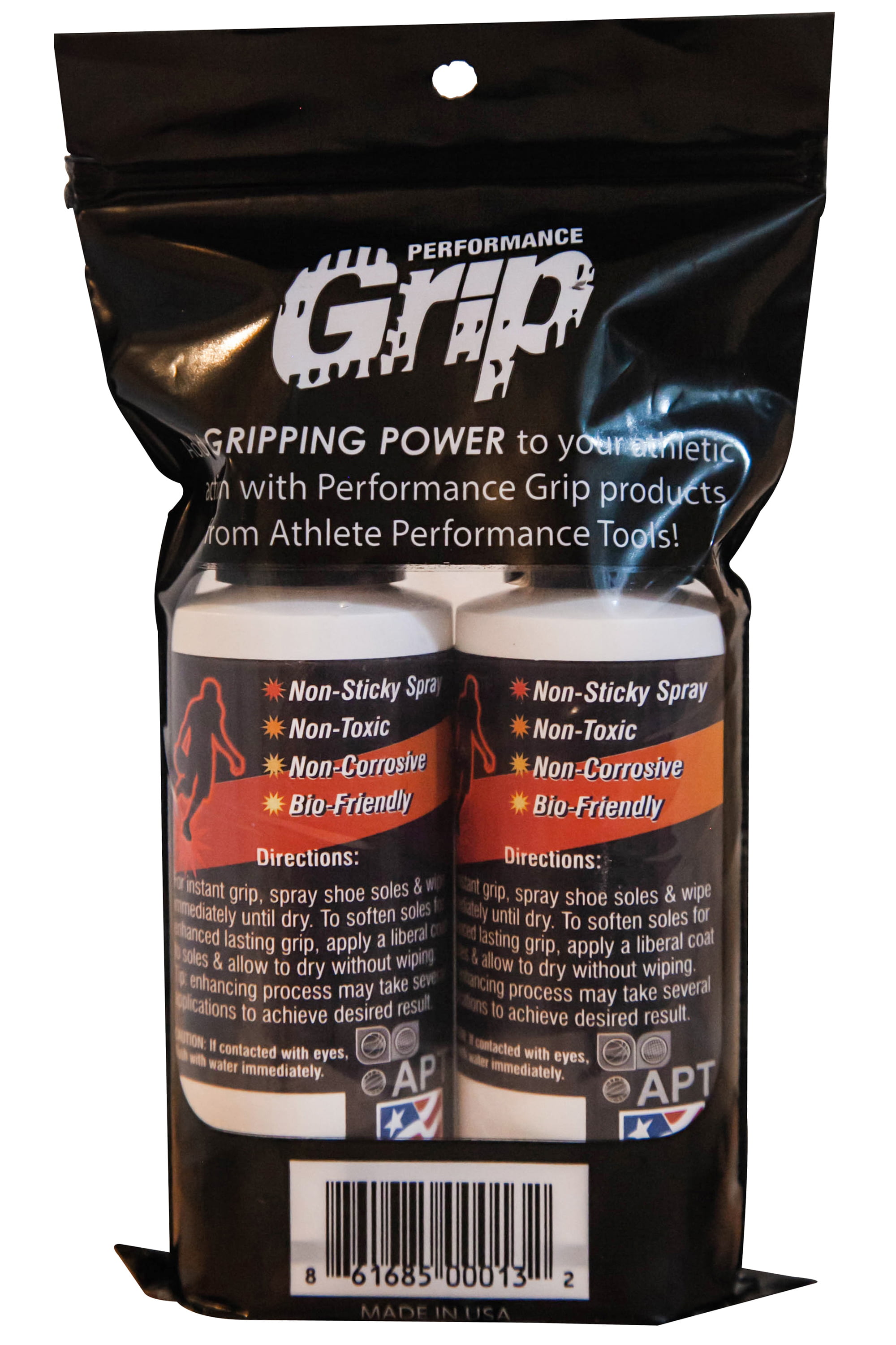 Performance Grip Basketball - 2 Pack (spray to clean and rejuvenate rubber  shoe soles) 