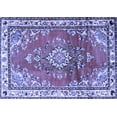 thumbnail image 1 of Ahgly Company Indoor Rectangle Medallion Blue Traditional Area Rugs, 8' x 10', 1 of 4