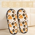 thumbnail image 2 of Slippers for Women, Autumn Woodland Characters Womens Slippers Fuzzy Winter House Shoes, Soft Anti-Skid Slippers Indoor and Outdoor, 2 of 7