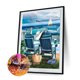 thumbnail image 1 of Cuadros Decorativos 5D DIY Diamond Painting Beach lounge chair Kits Full Round Drill Decor Sywqhk Nuevos Originales, 1 of 1