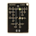 thumbnail image 2 of Morse Code Trainer Card LED Practice Board Signal Learning Kit Sound Light Record Playback Gadget Interactive Study Device for Students Hobbyists Ham Radio Desk Learning Training Use, 2 of 9