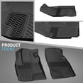Black Set TPE All-Weather Floor Mats 2 Row Liner Fit for 2009-2013 ...