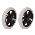 thumbnail image 2 of Wheelchair Front Caster, Easy To Install Anti Slip Rubber Wheel Replacement 1 Pair  For Walking Aid, 2 of 8