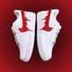 thumbnail image 3 of Air Force 1 Custom White Shoes 'Blood Red Dripping Swooshes' Urban Style Artwork, 3 of 6