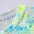 thumbnail image 4 of Honeeladyy Girls Boys Fashion Short Sleeve Gradient Print Tops Child Crewneck Summer Casual Loose Tshirt kids girls clothes, 4 of 6
