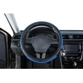 thumbnail image 3 of Auto Drive 1Piece Car Steering Wheel Cover Leather Sports Blue - Universal Fit, 23SWC231, 3 of 9