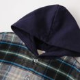 thumbnail image 5 of Mercatoo Toddler Baby Boys Girls Hooded Jacket Long Sleeve Shirt Buffalo Plaid Button Down Jacket Tops Outfit Fall Winter Clothes, 5 of 9