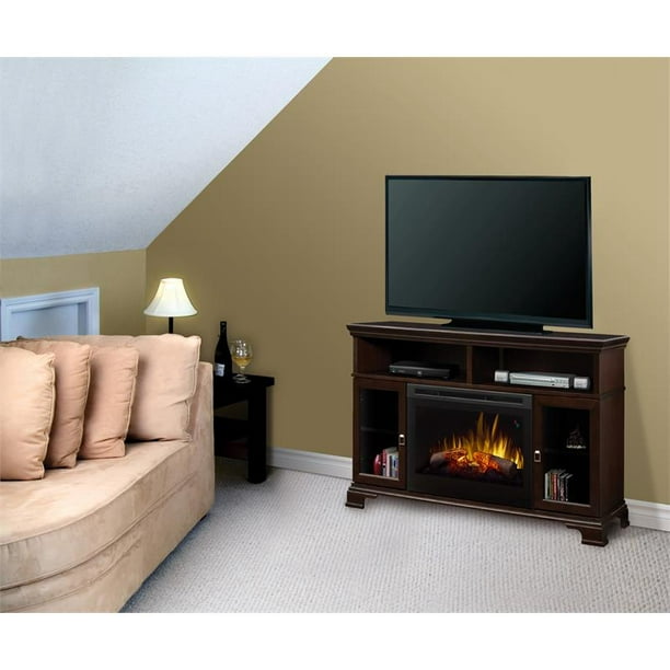 Console Electric Fireplace, Dimplex Brookings Media Console Electric Fireplace
