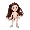 thumbnail image 2 of Preciosa muñeca de moda con articulaciones flexibles, muñecas BJD para vestir, muñecas de pelo suave, bricolaje estilo c, 2 of 9
