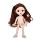 thumbnail image 2 of Bonita muñeca de moda, muñeca princesa, muñecas BJD DIY, juguete para peinar el cabello, cabello suave. estilo c, 2 of 9