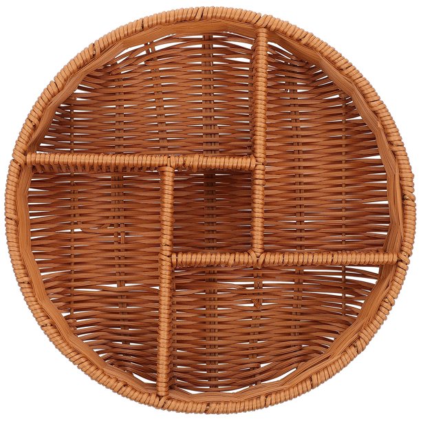 Soporte de frutas compartimental Snacks multifuncionales Cesta de canasta de fruta seca Cesta de frutas