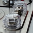 thumbnail image 4 of Binmer Kitchen Utensils Transparent Gas Stove Knob Protective Cover Baby Safe Kitchen Supplies 4pc, 4 of 9