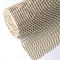 Strong Long Size 12In X 20Ft Shelf Drawer Liner, Non-Adhesive Non Slip Durable for Drawers, Shelves, Cabinets, Storage, Kitchen and Desks(Beige)