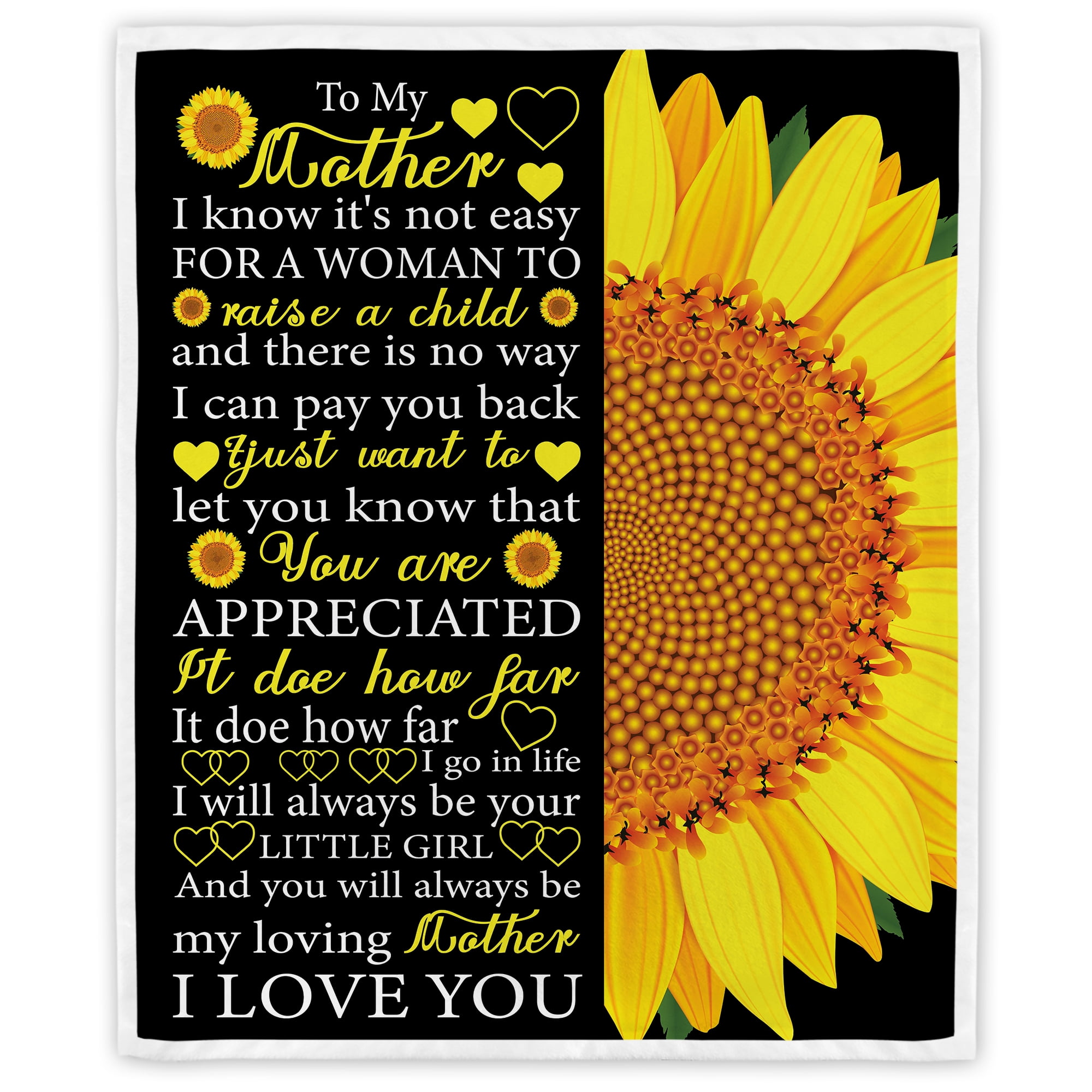 Soft Warm Mom Blanket - Birthday Gift Blanket for Mom Happy Mothers Day Throw Gift for Mother, Wife, Grandma from Daughter, 30"x40"