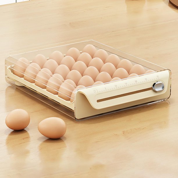 Bandeja de huevos BLESIY Organizador de huevos refrigerador soporte para bandeja de huevos