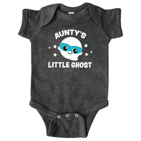 

Inktastic Cute Aunty s Little Ghost with Stars Gift Baby Boy or Baby Girl Bodysuit