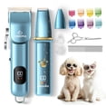thumbnail image 2 of FuzzyFix Dog Grooming Kit, Dog Clippers for Grooming for Thick Curly Coats, Professional Pet Hair Shaver Paw Trimmer Cordless Rechargeable L, 2 of 9