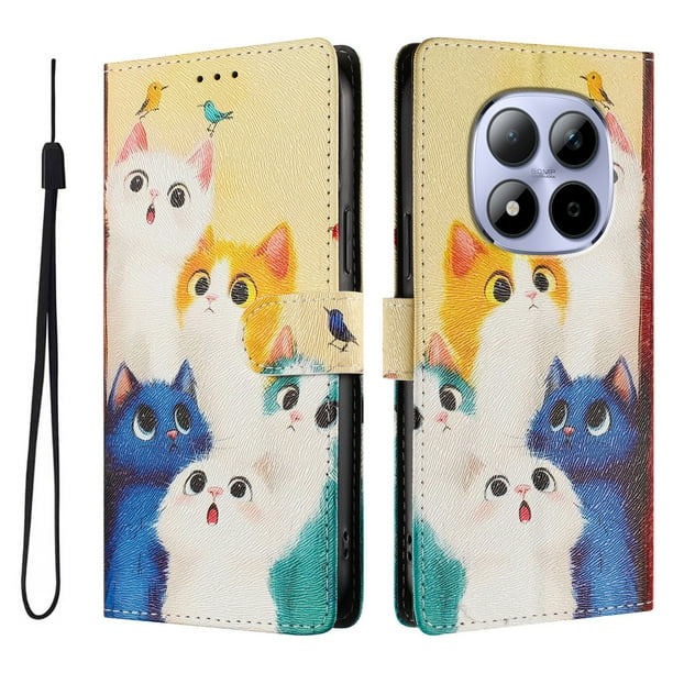 FOXDOCK Funda Tipo Cartera para Xiaomi Redmi Note 15 5G con Soporte y Correa – Diseño de Patrones Lindos
