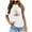 White, variant on IROINNID Summer Tops For Women T-Shirt Loose Fashion Printed Loose Short Sleeves Round-Neck Tops Under $10