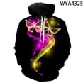thumbnail image 3 of Nuevas sudaderas con capucha de mariposa para hombres, mujeres y niños, sudaderas casuales con capucha con estampado 3D a la moda, camisetas casuales para niños y niñas, 3 of 5