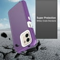 thumbnail image 4 of Xhy Moto G Stylus 5G 2023 Case with Screen Protector and Belt Clip Holster Military Grade Heavy Duty 3 in 1 Shockproof Armor Rugged Durable for Motorola G Stylus 5G 2023 Phone - Purple+White, 4 of 8