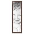 thumbnail image 2 of ArtToFrames 13" x 49" Honors Mahogany with Black Picture Frame, 13x49 inch Brown Wood Poster Frame (WOM-5154), 2 of 7