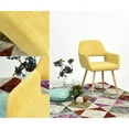 thumbnail image 6 of CRO Decor Scandinavian Leisure dining Chair Fabric Metal(Set of 2) Yellow, 6 of 10