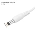 thumbnail image 2 of 2Pcs USB to DC Power Cable 2A 5V DC Power Cord 5.5x2.5mm Connector(3.3ft, White), 2 of 6