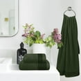 thumbnail image 4 of GLAMBURG Ultra Soft 3 Pack Cotton Towel Set, Contains a Bath Towel 28x55 inch, a Hand Towel 16x24 inch & a Wash Coth 12x12 inch, Ideal Everyday use, Compact & Lightweight - Olive Green, 4 of 6