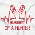 thumbnail image 2 of Heartbeat of a Hunter Cute Womens Slim Fit Graphic Tee Brisco Brands M, 2 of 5