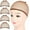 Mesh Wig Cap Closed End, variant on Wig Cap, 4 count Dark Brown Stocking Wig Caps Stretchy Nylon Wig Caps for Women
