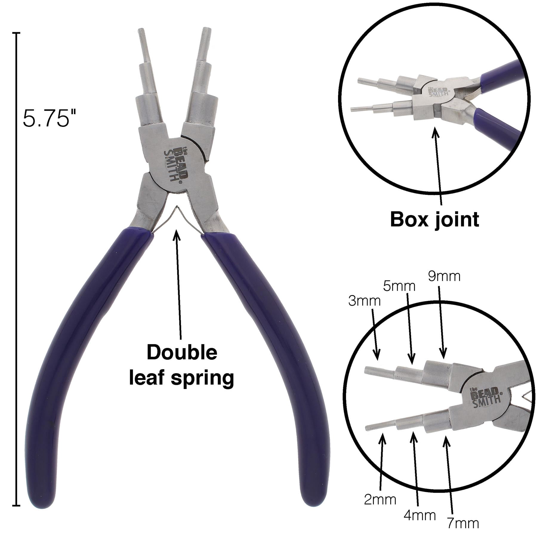 The Beadsmith Looping Kit – Includes 1-Step Looper, 1 Bail Making Plier and 1 Concave/Round Nose Plier – Create Consistent Loops for Rosaries, Earrings, Bracelets, Necklaces and Wire Jewelry
