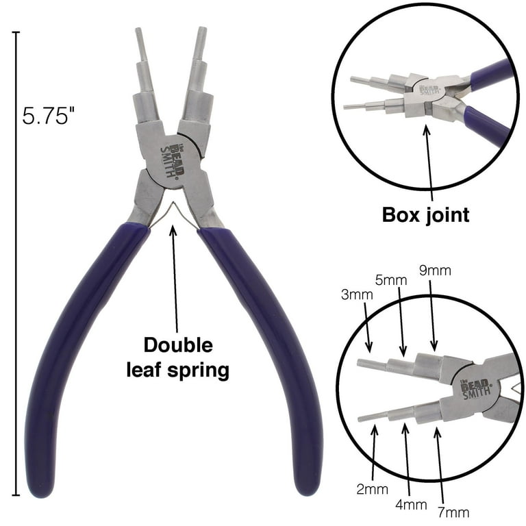 The Beadsmith Looping Kit – Includes 1-Step Looper, 1 Bail Making Plier and  1 Concave/Round Nose Plier – Create Consistent Loops for Rosaries,  Earrings, Bracelets, Necklaces and Wire Jewelry 