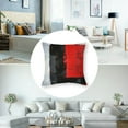 thumbnail image 6 of Red and Grey Abstract Art Pillow Cover, Modern Black White Wall Decorative Throw Pillows Cushion Cover for Bedroom Sofa Living Room Set of 2, 6 of 8