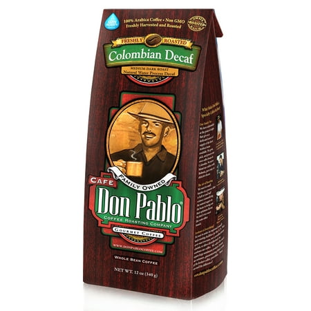 Don Pablo Colombian Decaf Medium-Dark Roast Whole Bean Coffee, 12 oz