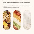 thumbnail image 4 of Airtight Rice Storage Container Thickened PP Multifunctional Beige Kitchen Bin, with Measuring Cup Lid for Flour, Grains, 4 of 7