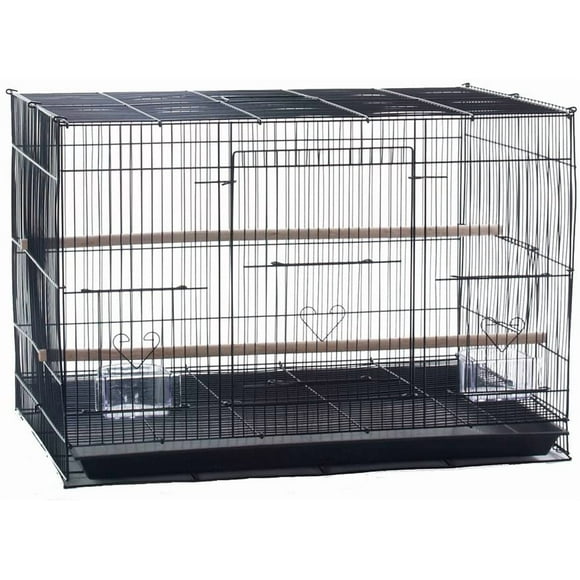 Aviary Breeding Bird Finch Parakeet Finch Flight Cage 24" x 16" x 16" Black