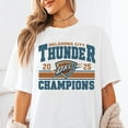 thumbnail image 3 of Okla.homa City Thunder Champions 2025. Cunningham Men's And Women's Graphic Tee 100% Cotton by TBun, Full Sizes S-5XL, 3 of 5