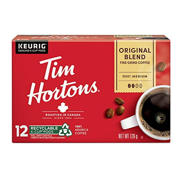 Tim Horton's K-Cup Original 12 Count,Red - Walmart.com - Walmart.com