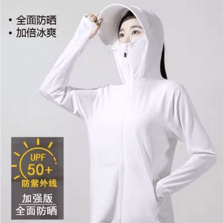 Feeling Sunscreen Jacket For Women Summer UPF 50+UV Outdoor Sport Sun Protection Hoodie Shirts Ice Silk Cycling Fishing Coat HAZ